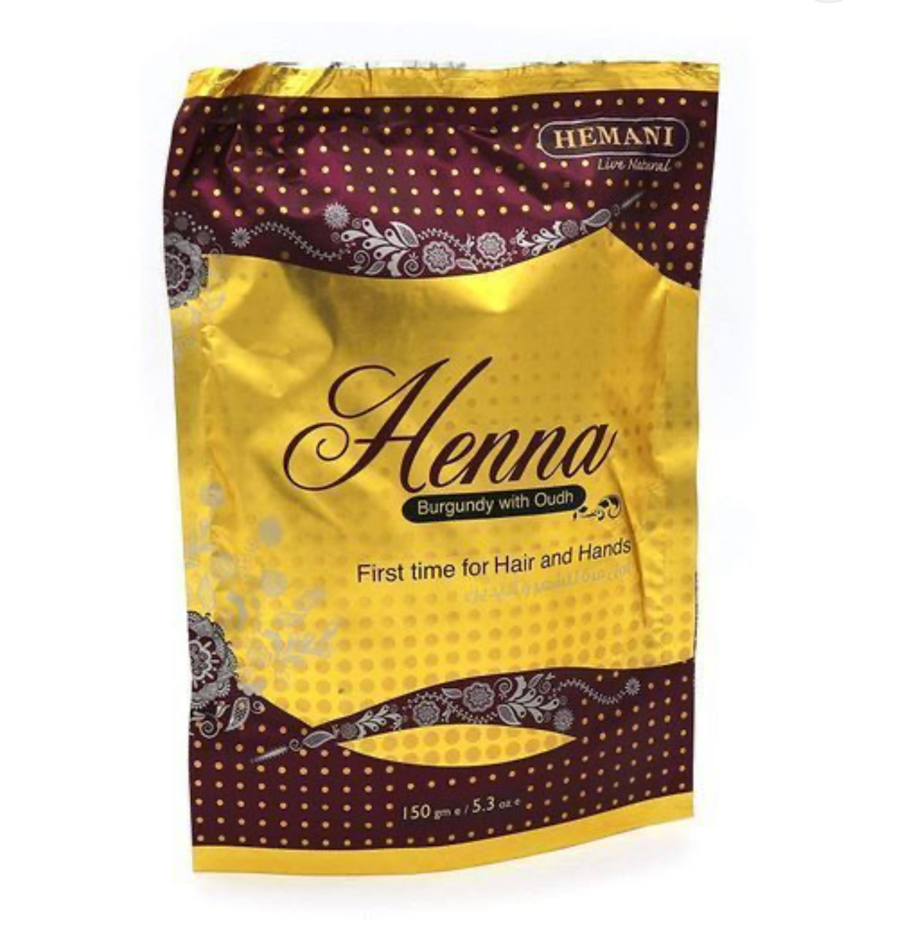 hemani henna burgundy with rose 150 gm /12/