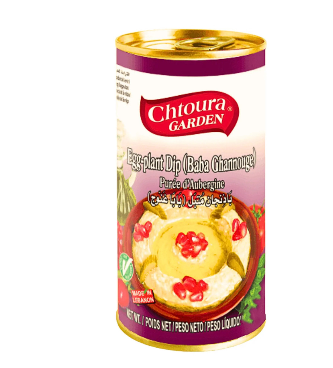 "Chtoura Garden, Eggplant Dip Baba Ghannouj (EO),ebanon, 24x370g"